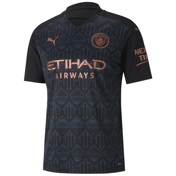 Camiseta Manchester City Replica Segunda Ropa 2020/21 Negro